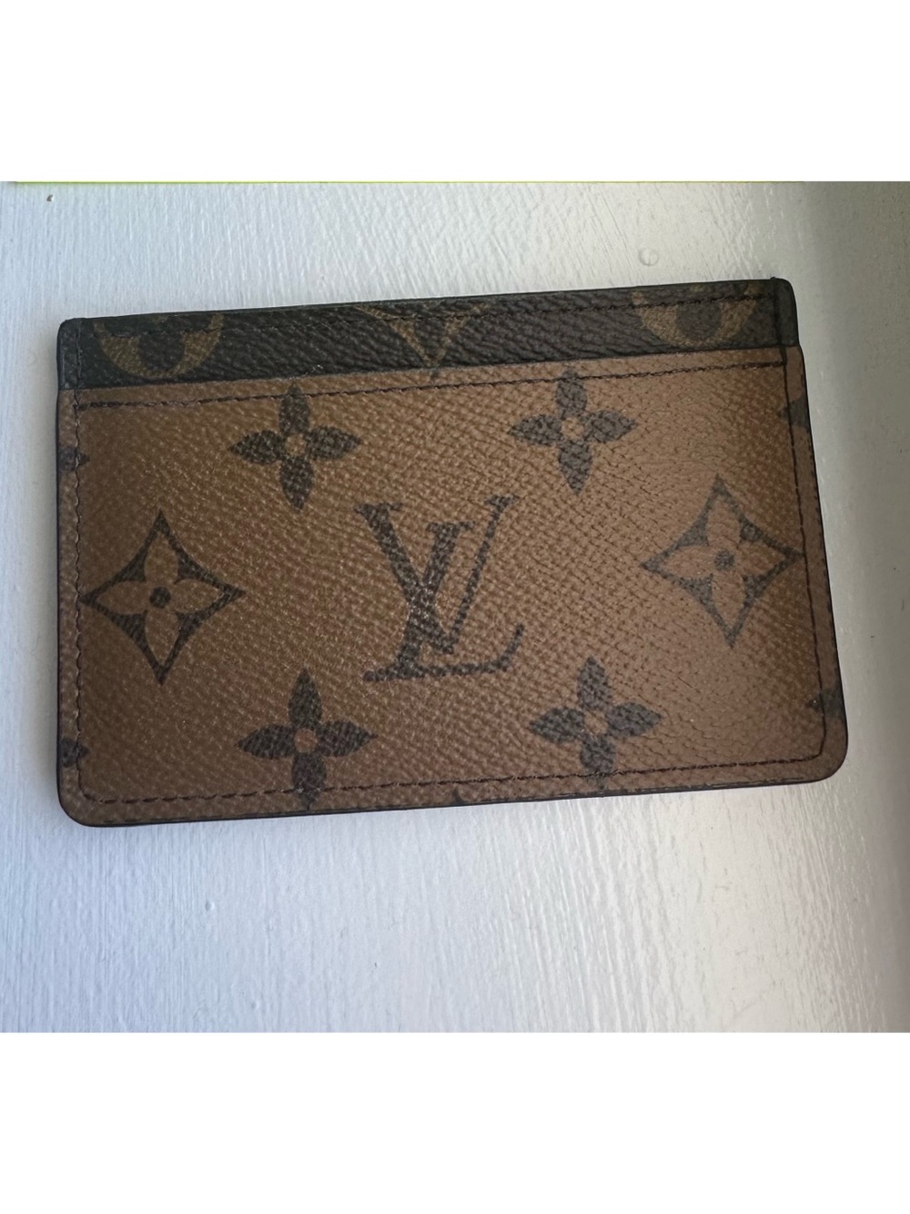 Used/Pre-Loved Authentic Louis Vuitton Reverse Monogram Card Holder